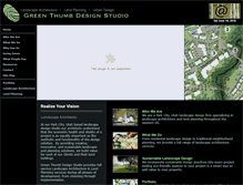 Tablet Screenshot of greenthumbdesignstudio.com